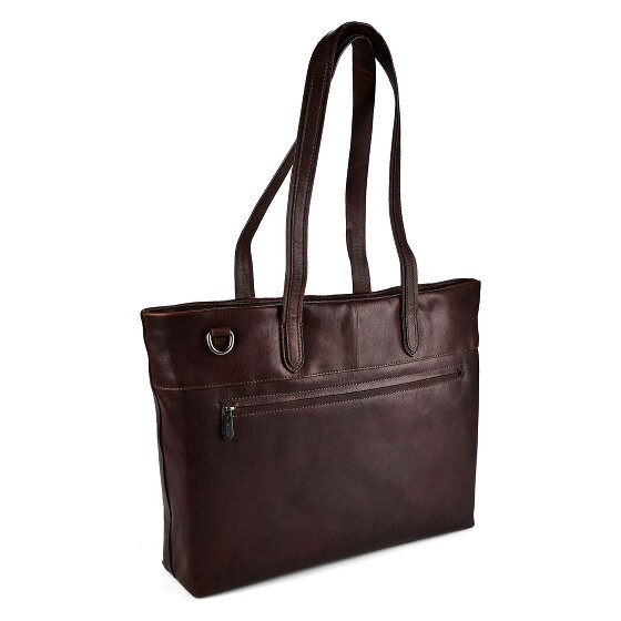 Plevier Catz Briefcase RFID protection Genuine Leather 43 cm Laptop compartment