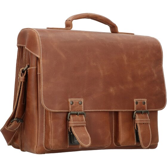 aunts & uncles Hunter Finn briefcase leather 40 cm laptop compartment