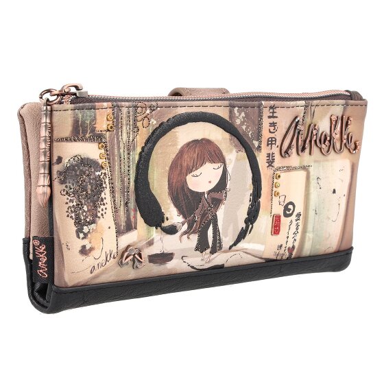 Anekke Shoen Black Wallet RFID protection 20 cm