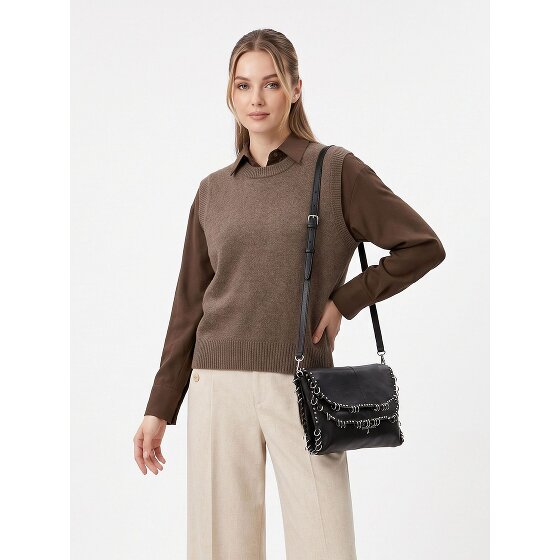 Patrizia Pepe Radical Boho Shoulder Bag Genuine Leather 35 cm