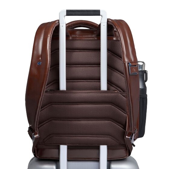 Piquadro Blue Square Daypack Leather 42 cm Laptop compartment