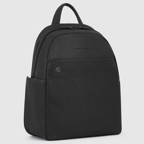 Piquadro Black Square Daypack Leather 36 cm Laptop compartment