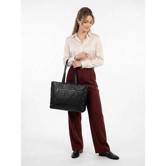 Plevier Power Shopper Bag Genuine Leather 43.5 cm Laptop compartment