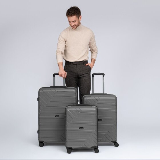 Redolz Essentials 05 3-SET 4 wheels Suitcase set 3-piece