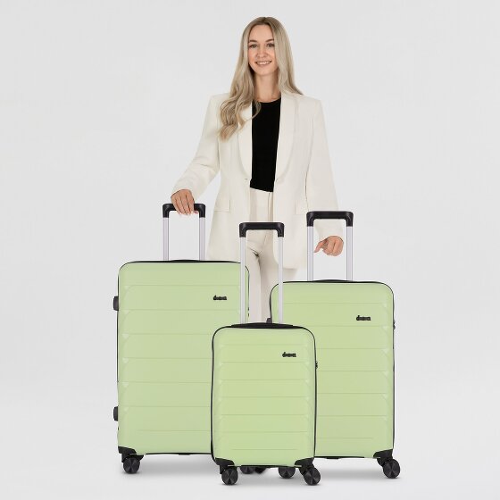 d&n Travel Line 4100 4 wheels Suitcase set 3-piece
