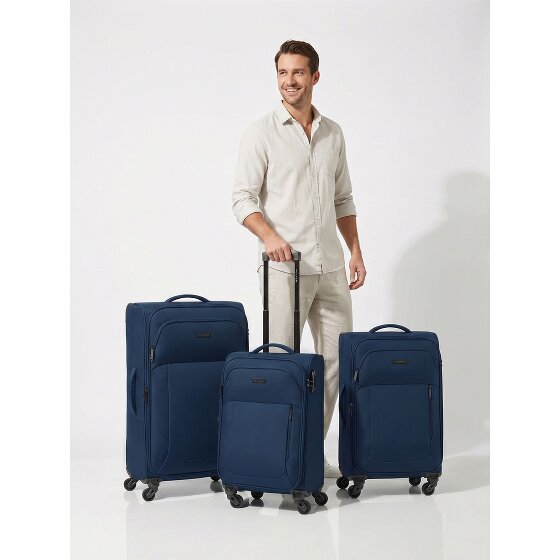 Police San Francisco 4 wheels Suitcase set 3-piece Expandable