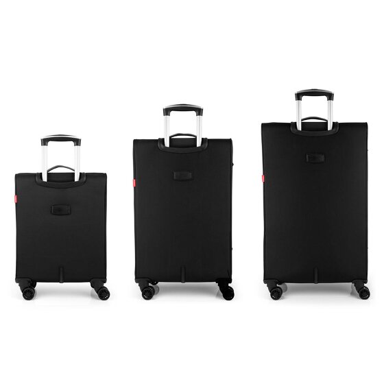 Gabol Zambia 4 wheels Suitcase set 3-piece with expansion pleat