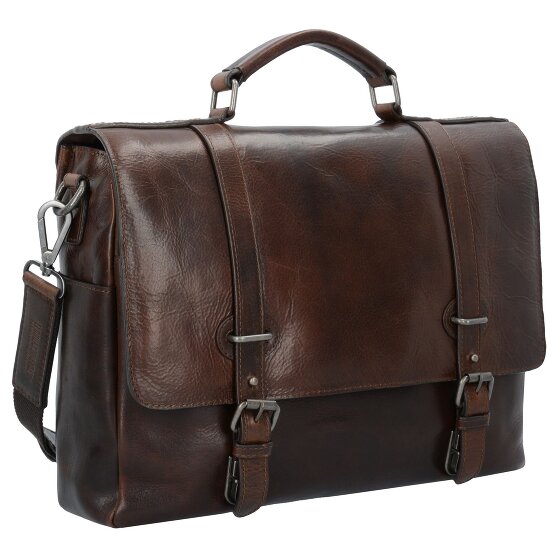 Leonhard Heyden Roma briefcase leather 39 cm laptop compartment