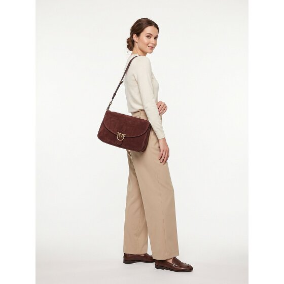 PINKO Love Satchel Big Shoulder bag Genuine Leather 35 cm