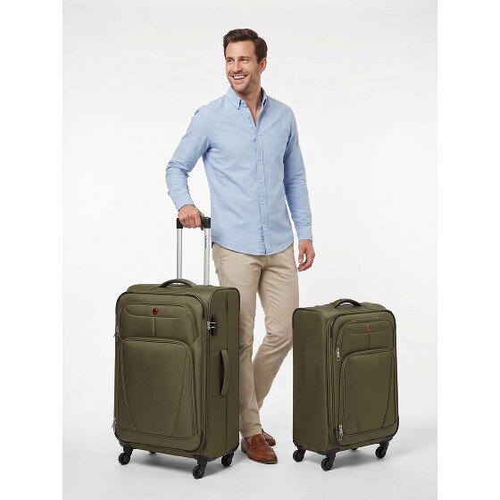 Wenger Beaumont 4-wheel Suitcase Set (M+L) expandable gusset