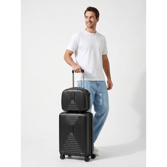 Redolz Essentials 14 suitcase set 2 pcs. cabin trolley with stretch fold & beauty case