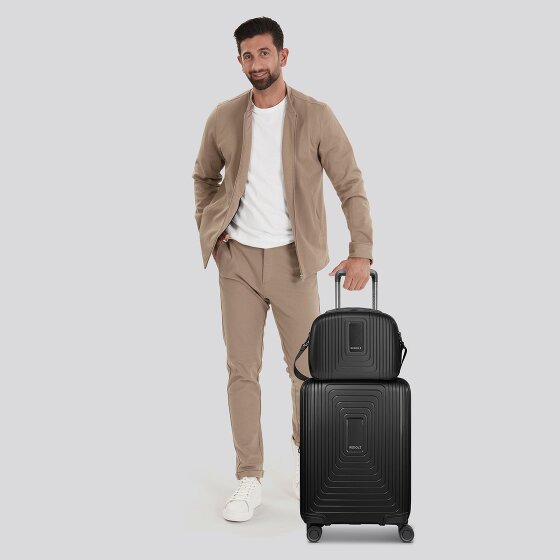 Redolz Essentials 14 suitcase set 2 pcs. cabin trolley with stretch fold & beauty case