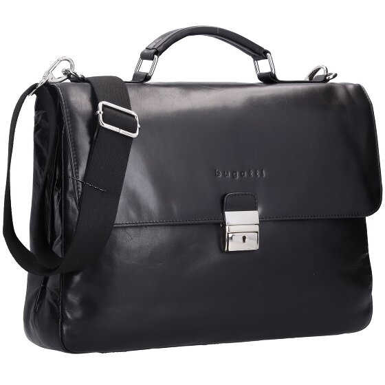 Bugatti Romano briefcase leather 40 cm laptop compartment
