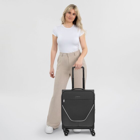 Stratic taska 4 Roll Cabin Trolley S 55 cm with Expanding Pleat