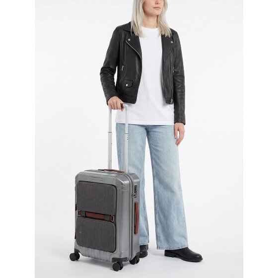 Piquadro PQLM 4-wheel Cabin suitcase, 55 cm, with Laptop Compartment