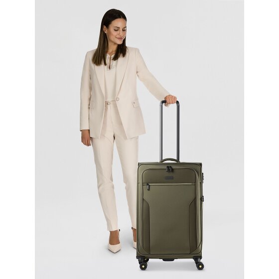 d&n Travel Line 9704 4 wheels Trolley L 78 cm with expansion pleat