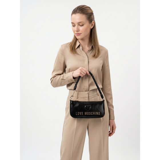 Love Moschino Cipria Shoulder Bag Genuine Leather 25 cm