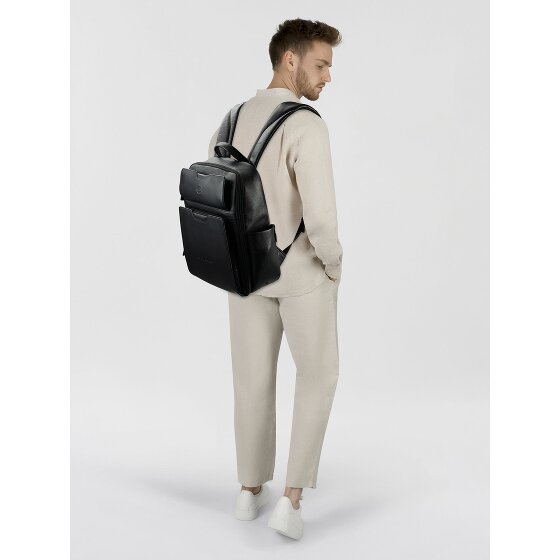 Piquadro Ael Daypack Leather 37 cm Laptop compartment