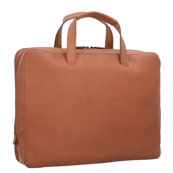 Jost Futura briefcase leather 38 cm laptop compartment
