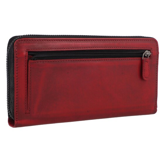 Greenburry Destressed Wallet RFID protection Leather 19 cm