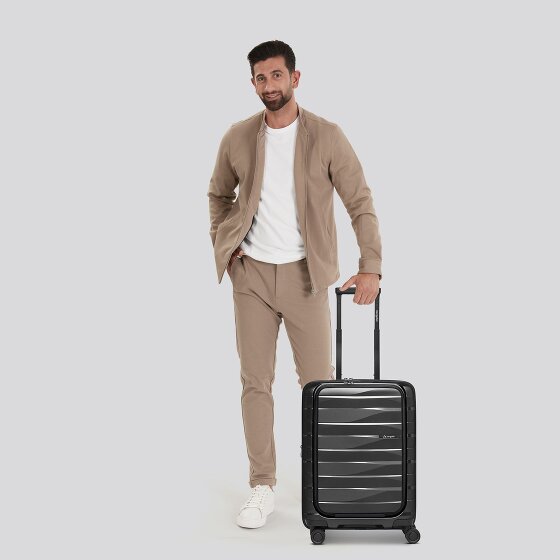 Bergpfeil Travel 4 wheels Cabin trolley 55 cm Laptop compartment with expansion pleat