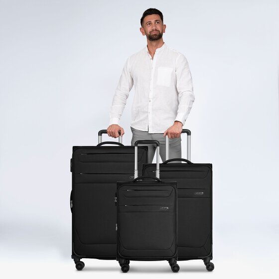 Worldpack Chicago 4 wheels Suitcase set 3-piece with expansion pleat