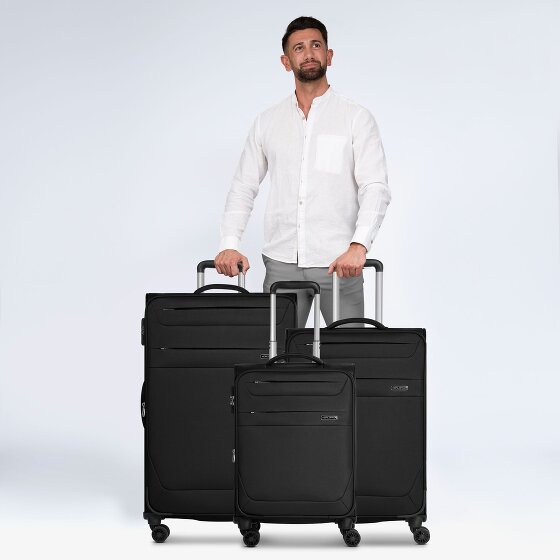 Worldpack Chicago 4 wheels Suitcase set 3-piece with expansion pleat