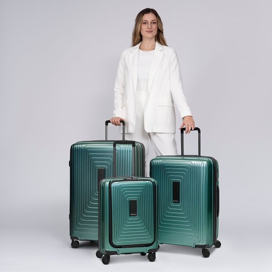 Redolz Essentials 14 4 wheels Suitcase set 3-piece with expansion pleat