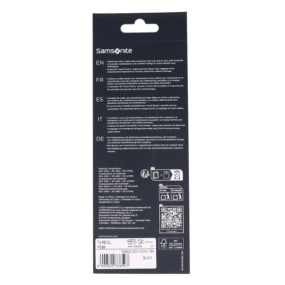 Samsonite Ta Revolution Luggage lock with combination lock 6 cm