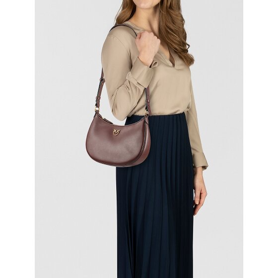 PINKO Half Moon Shoulder Bag Genuine Leather 26 cm