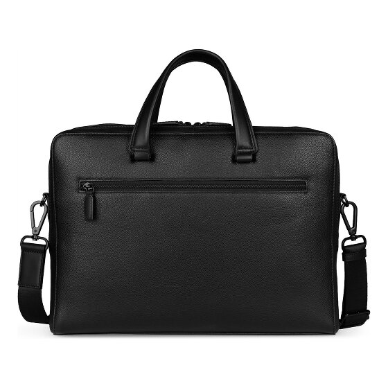 Bugatti Black Briefcase Leather 38 cm Laptop compartment