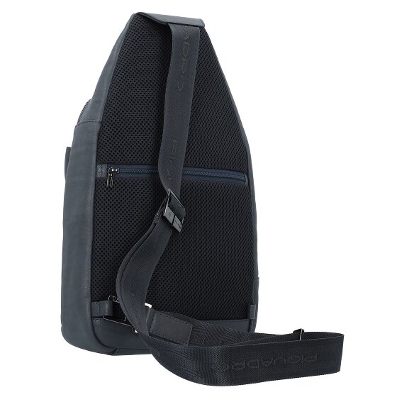 Piquadro Black Square shoulder bag leather 20 cm