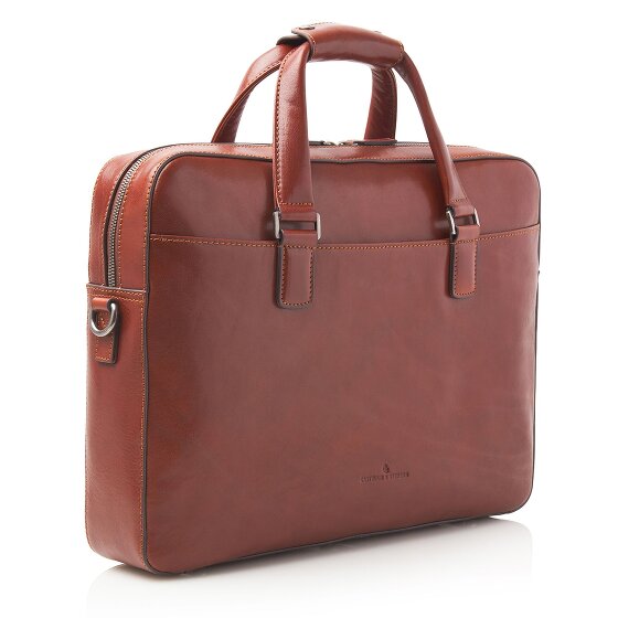 Castelijn & Beerens Ted briefcase leather 41 cm laptop compartment Castelijn & Beerens Ted briefcase leather 41 cm laptop compartment