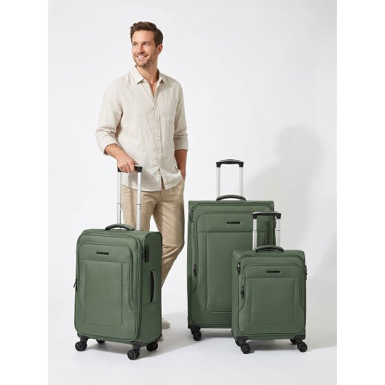 Franky Melbourne 3.0 4-wheel suitcase set, 3-piece, with stretch fold