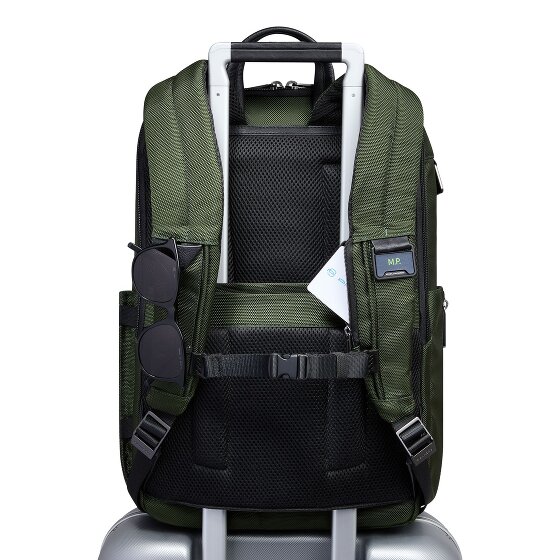 Piquadro Brief travel backpack leather 43 cm laptop compartment