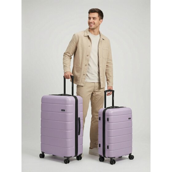 Saxoline Miami 4 wheels Suitcase set 2-piece with expansion pleat