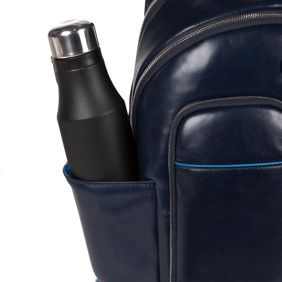 Piquadro Blue Square Revamp backpack RFID leather 39 cm laptop compartment
