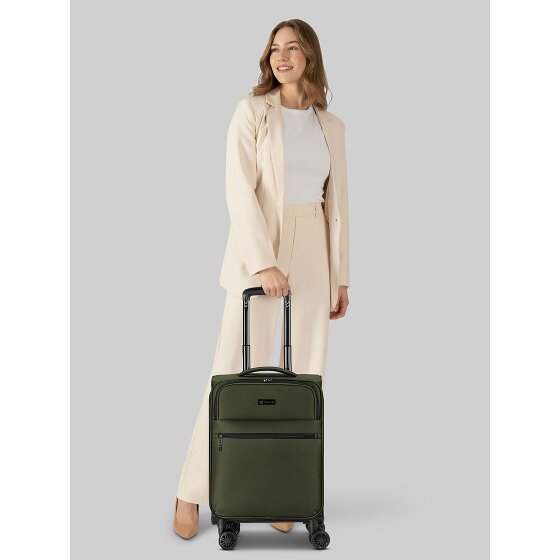 Bugatti Valencia Soft 4 wheels Cabin trolley S 55 cm with expansion pleat