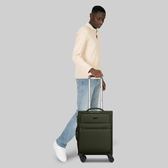 Bugatti Valencia Soft 4 wheels Cabin trolley S 55 cm with expansion pleat