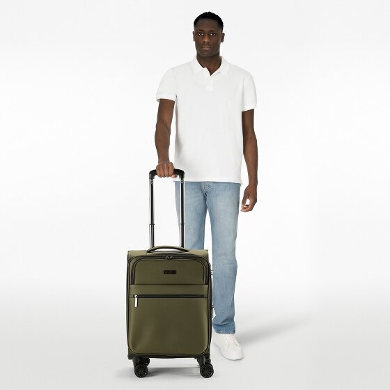 Bugatti Valencia Soft 4 wheels Cabin trolley S 55 cm with expansion pleat