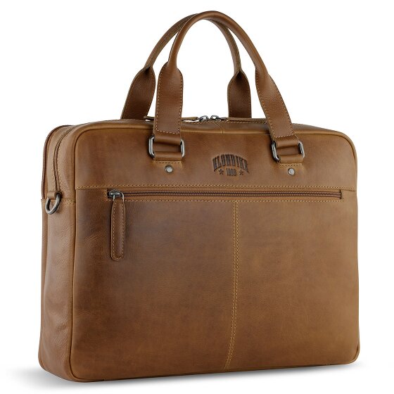 Klondike 1896 Gold Brain briefcase leather 35 cm laptop compartment