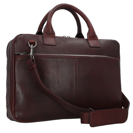 Plevier Vintage Larry Briefcase Leather 40 cm Laptop compartment Plevier Vintage Larry Briefcase Leather 40 cm Laptop compartment