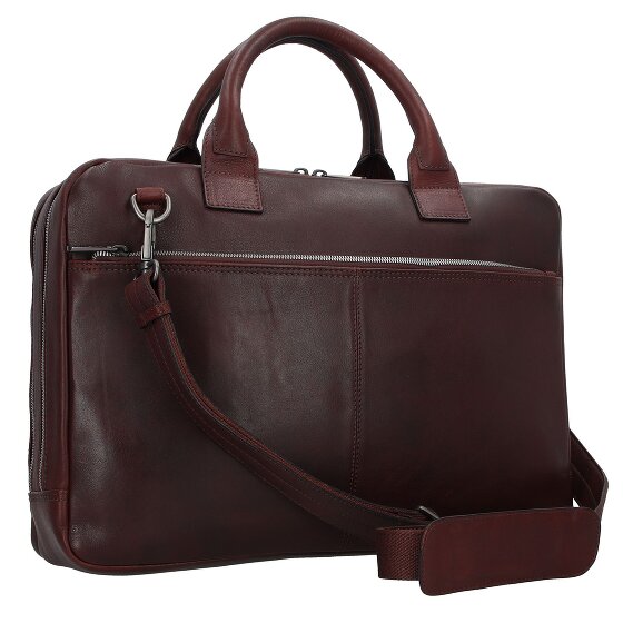 Plevier Vintage Larry Briefcase Leather 40 cm Laptop compartment