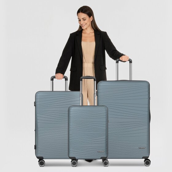 Franky Dallas 3.0 4-wheel suitcase set 3-piece with expansion fold