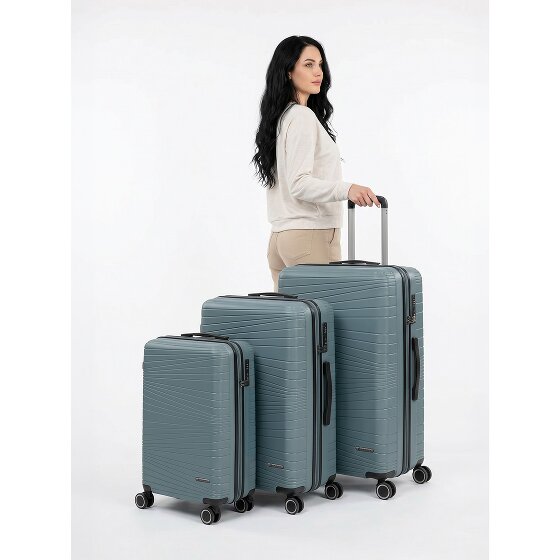 Franky Dallas 3.0 4-wheel suitcase set 3-piece with expansion fold