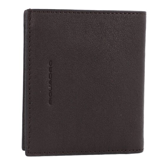 Piquadro Black Square Credit card case RFID protection Leather 9 cm