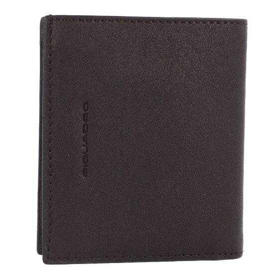 Piquadro Black Square Credit card case RFID protection Leather 9 cm
