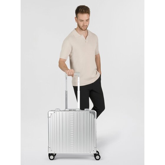 Aleon Deluxe 4-Wheel Aluminum Wheeled Briefcase, 45 cm