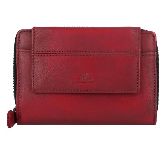 Greenburry Destressed Wallet RFID protection Leather 13.5 cm