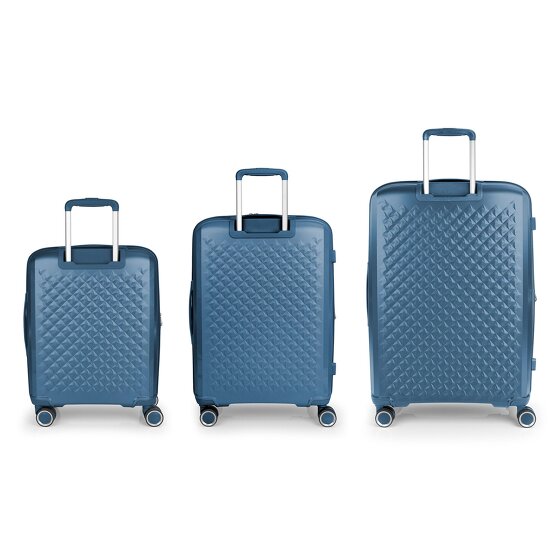 Gabol Queens 4 wheels Suitcase set 3-piece with expansion pleat